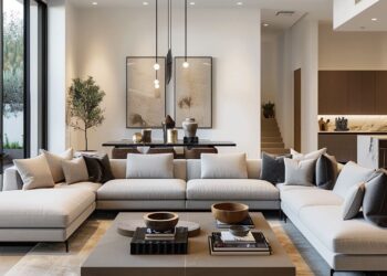 The style principles create a harmonious living room ambiance | Idee ...